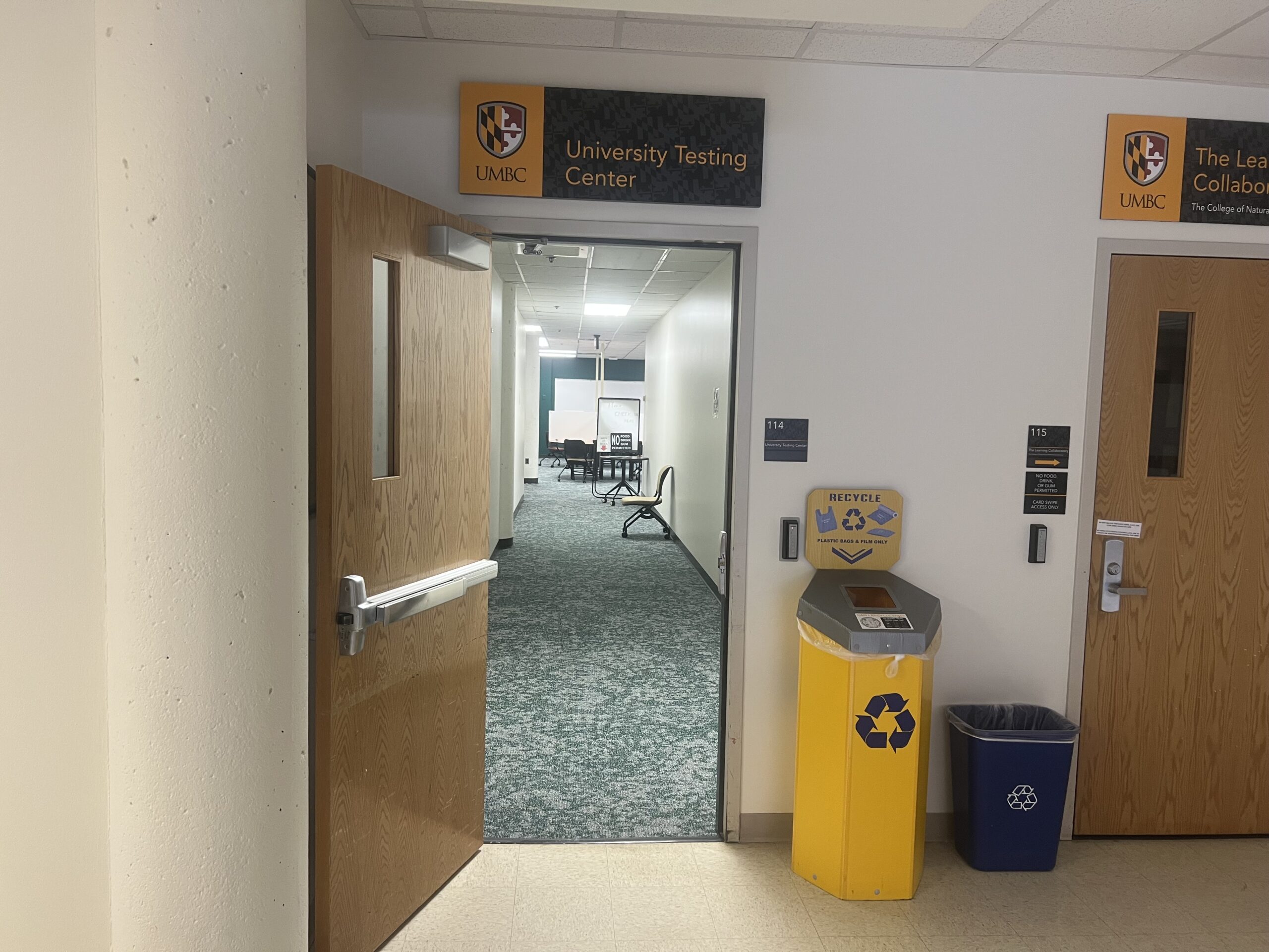 A Image of the SDS testing room located inside the University Center. (Exterior)